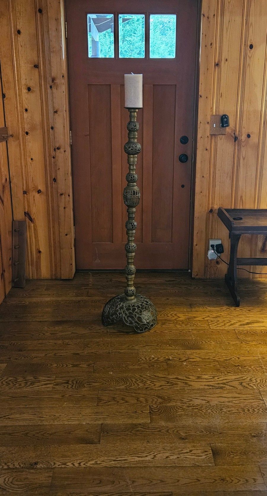 52" Tall Brass Candle Stick