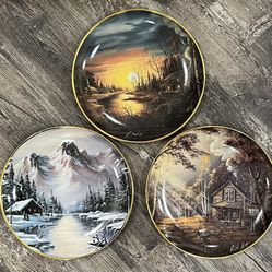 1990s Robert Huff For Franklin Mint Plates