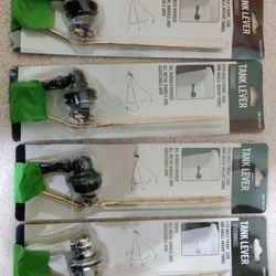 4-PACK Fluidmaster PerforMAX ALL-METAL Adjustable Toilet Tank Levers - UNUSED!