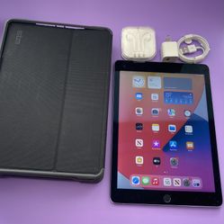 Apple iPad Air 2 – 64GB – 9.7” Retina – Touch ID – w/ Case & New Accessories