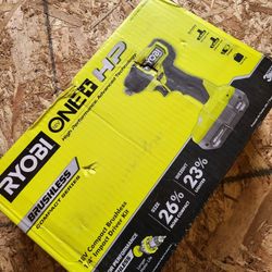 Ryobi ONE+ HP 18V Brushless Cordless Compact 1/4 in. Impact Driver Kit with (2) 1.5 Ah Batteries, Charger and Bag
