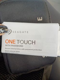 Seagate One Touch External Hard Drive with Password