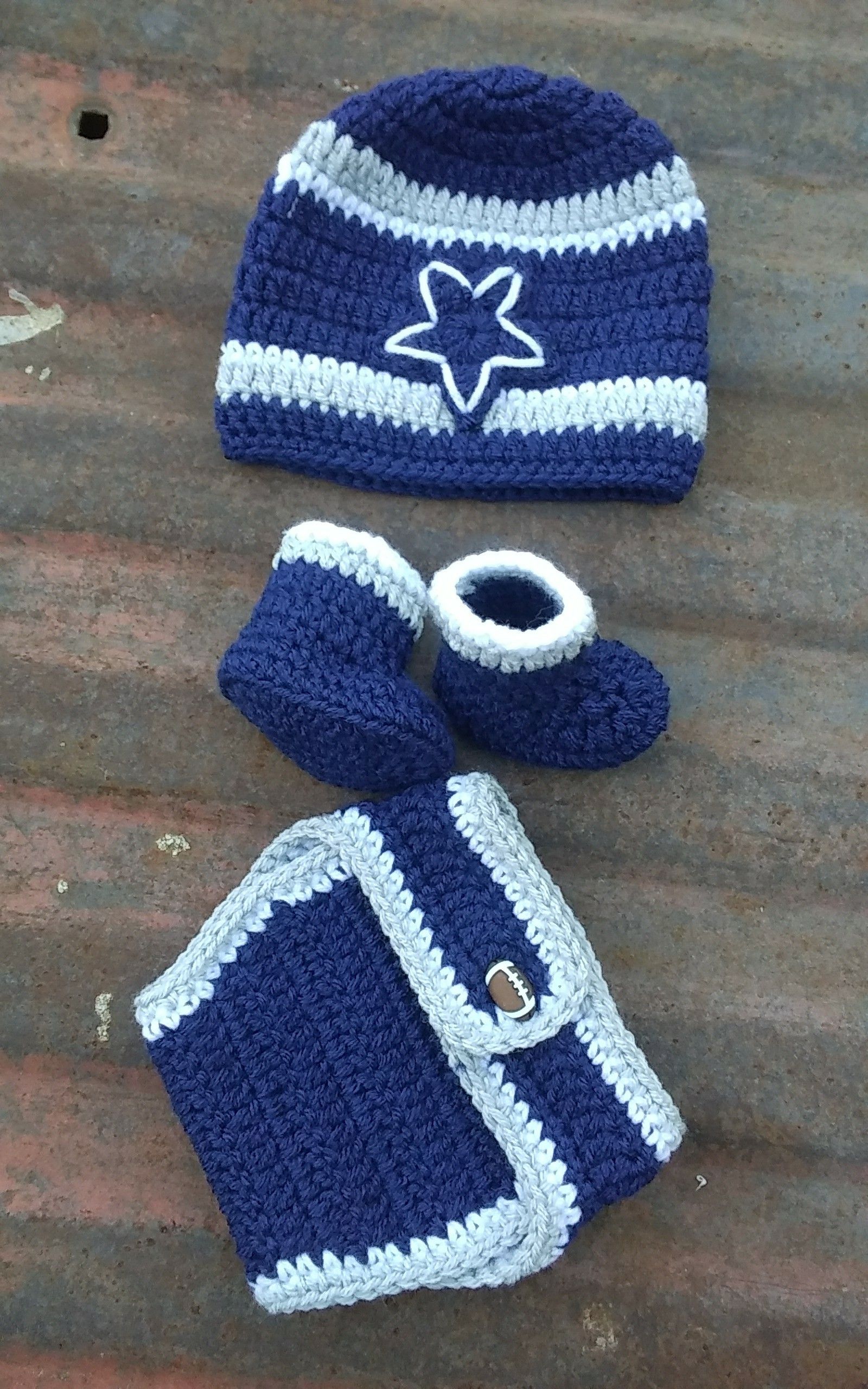 Handmade inspired by Dallas cowboys outfit.