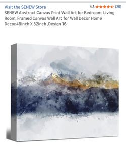 48”x32”x1.5” Canvas Wrapped Painting