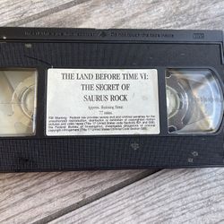 Disney VHS The Land Before Time VI Movie