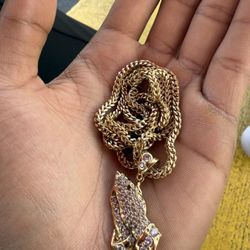 24 Inch 10karat Gold Tennis Chain