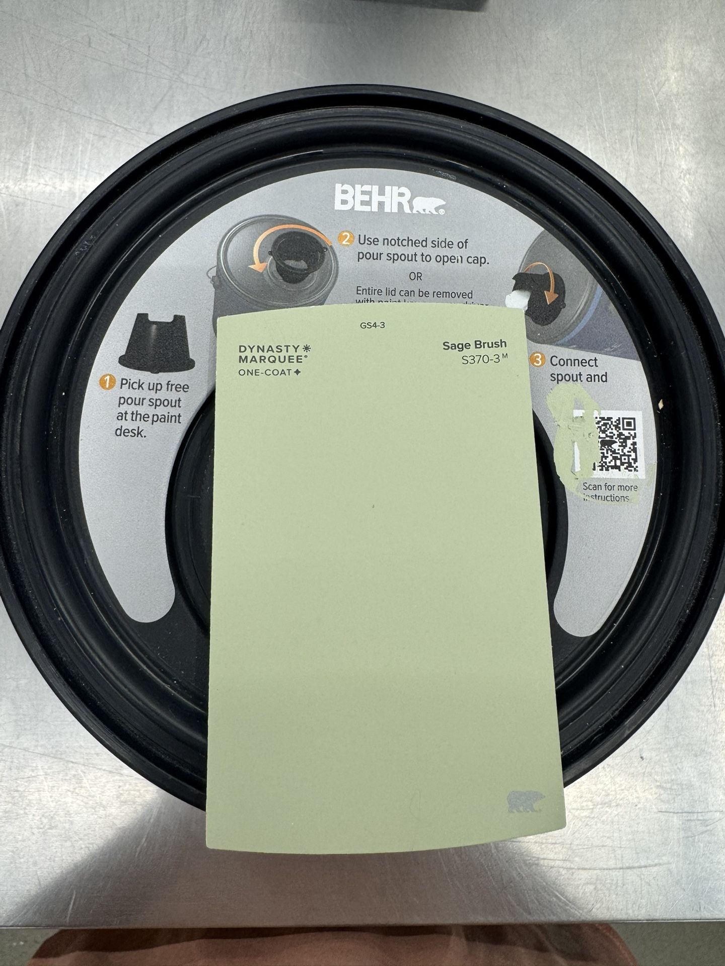 New Sage Green BEHR Paint - Eggshell