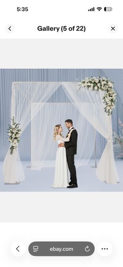 Wedding&Photo Studios Backdrop Stand Kit Silver 4-Post Background Decor Stand