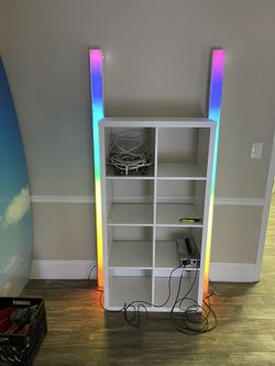 2- Rainbow Led Light Boxes Illuminated 