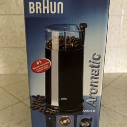 BRAND NEW Braun Aromatic Coffee Grinder, Black