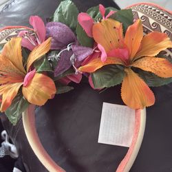 Disney park Moana floral Minnie mouse ears