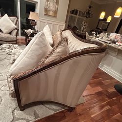 three piece living room Sofa, loveseat, and chair set great condition basically knew it is pet free smoke free damage free