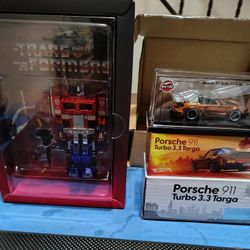HotWheels RLC Optimus Prime & Porsche 911 Targa