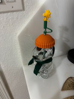 Starbucks x Peanuts Snoopy Glass Cup