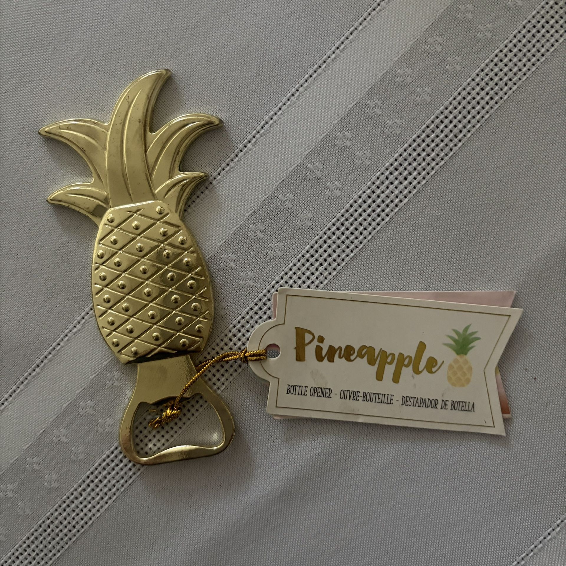 Gold Pineapple Bottle Opener