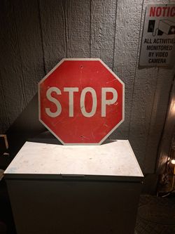Real Stop Sign For Sale 