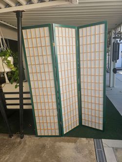 3 panel wood screen