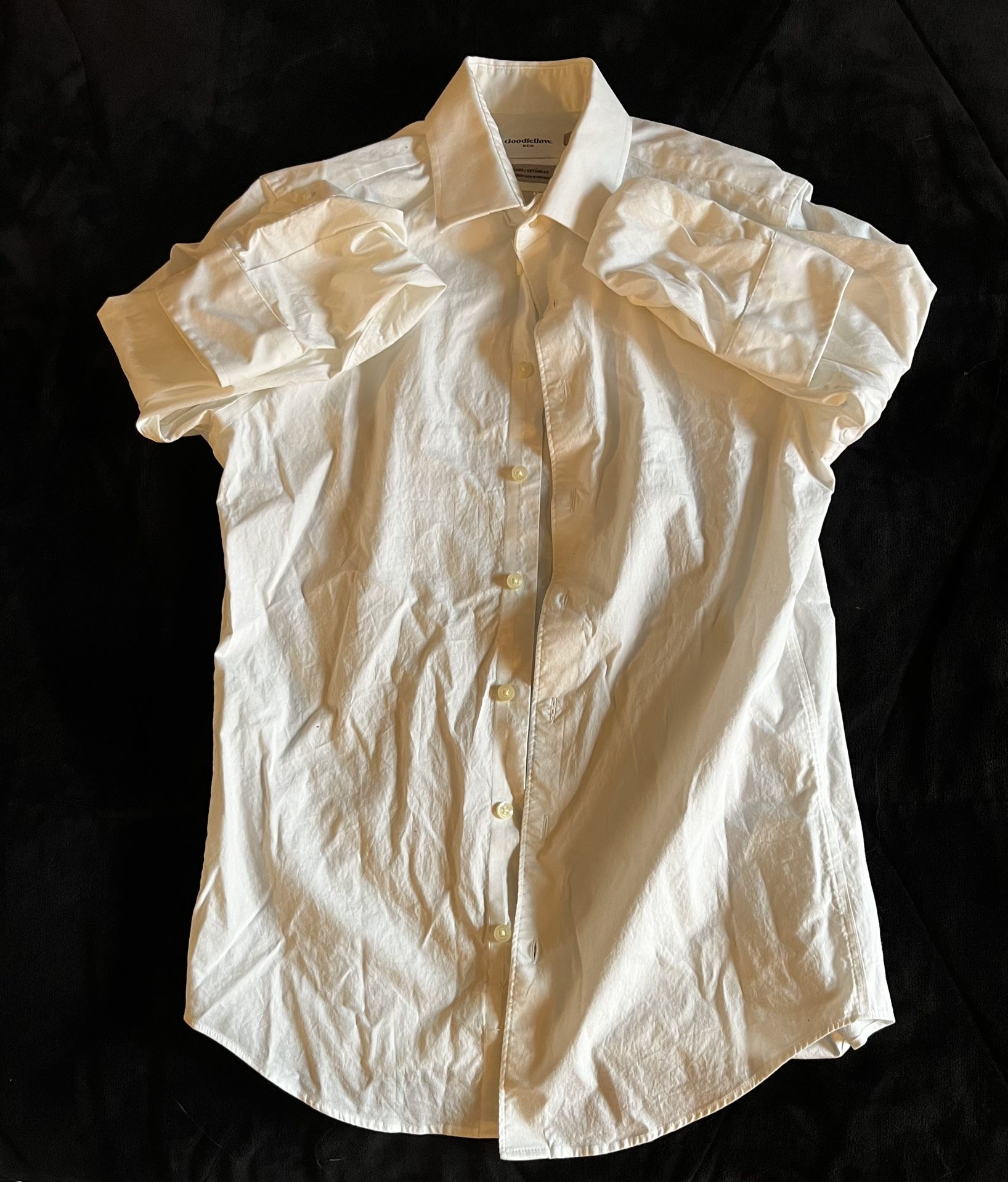 White Goodfellow Button-up Dress Shirt