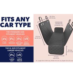 Active pets dog car seat cover for back seat 