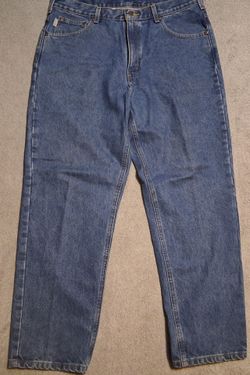 Carhartt Mens Size 36x30 Vlue Relaxed Fit Jeans Pants Work