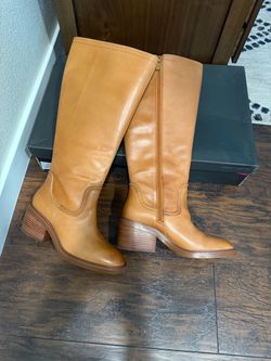 Vince Camuto leather knee high boots