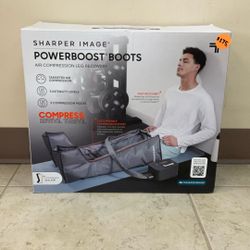 SHARPER IMAGE POWER-BOOST AIR COMPRESSION LEG RECOVERY 
