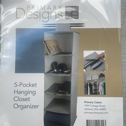 Primary Designs 5-Pocket Hanging Closet Organizer
