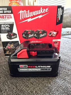 Milwaukee M18 RedLithium High Output XC6.0 Battery