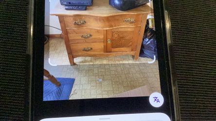 Antique quartersawn oak washstand , around the turn of the century