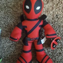 New Marvel Deadpool 15'' Stuffed Plush Toy With Tags (Not For Retail)  