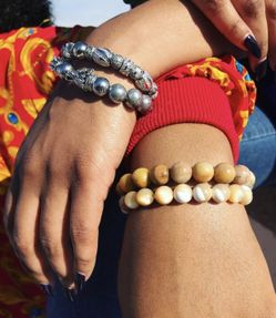 Custom Stone Bead, Metal & Leather Jewelry by DeMarcus Alexan