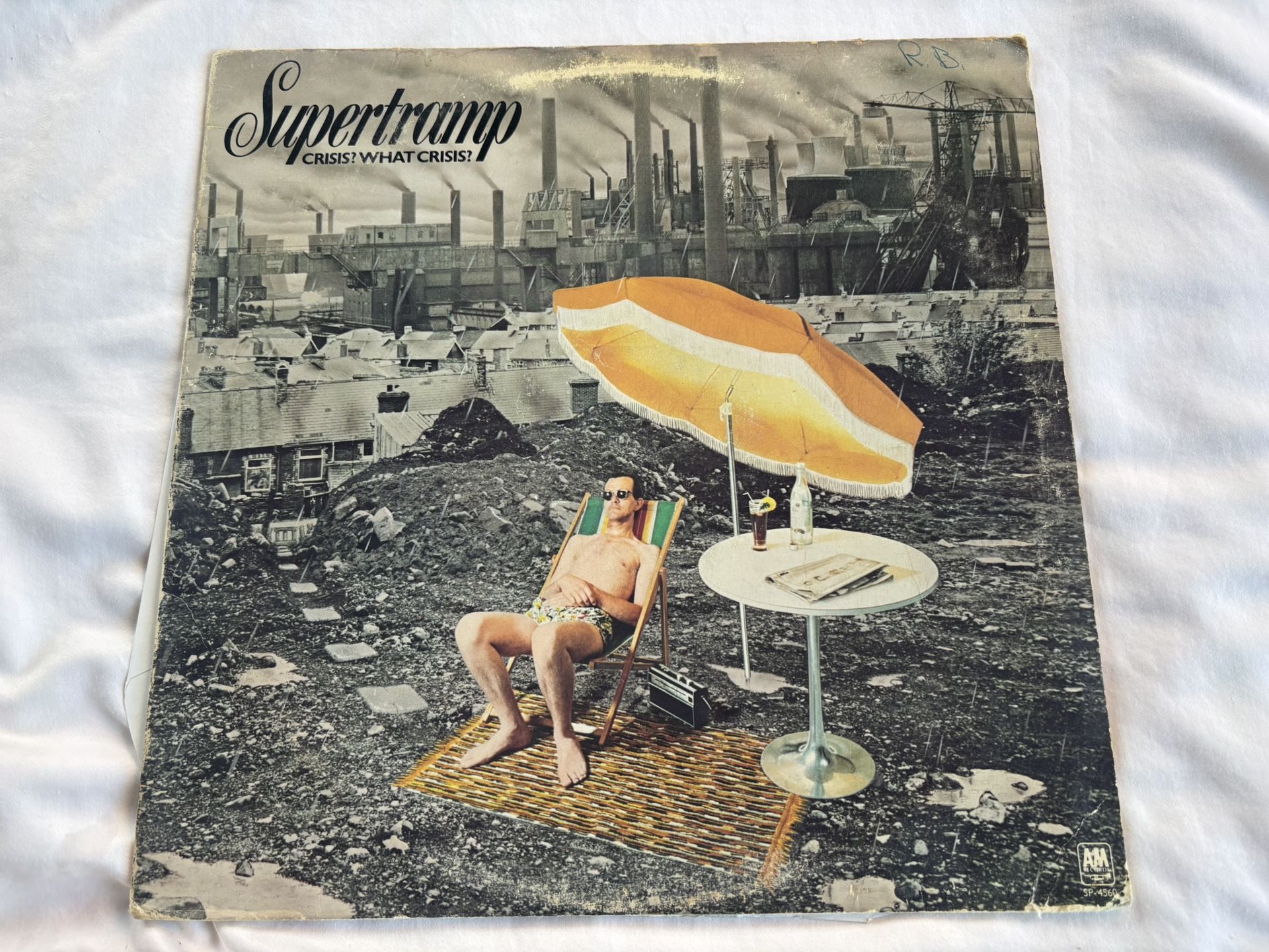 SuperTramp Crisis What Crisis  LP Vinyl Record 1975 A&M
