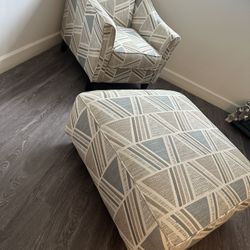 Accent Chair and  Ottoman Set