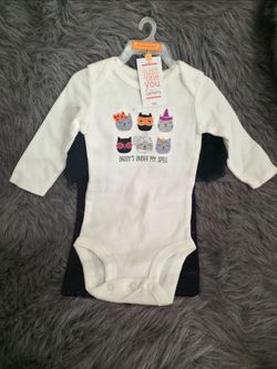 Carter's Just One You Baby Daddy's Under My Spell onsie and leggings Set 6M