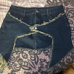Denim Mini Skirt