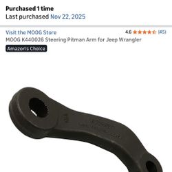 MOOG K440026 Steering Pitman Arm for Jeep Wrangler