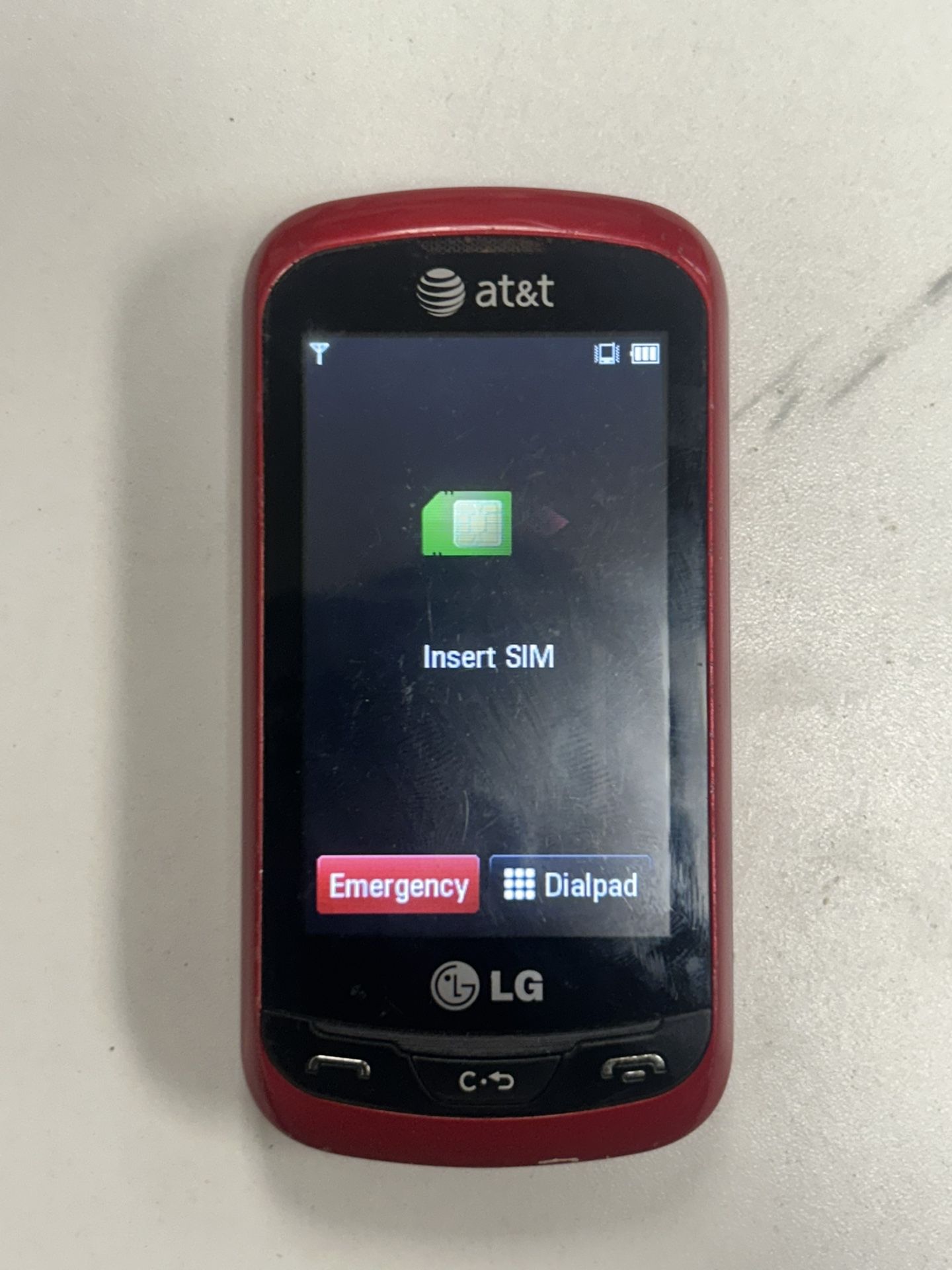 LG Xpression C395 (AT&T) – Red Slide Phone with QWERTY Keyboard | Vintage & Working