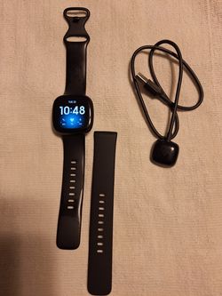 FitBit Versa 3 - Good Condition, includes bands and charger