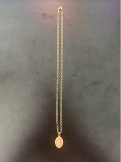 14 Karat Gold 18 inch chain and pendant