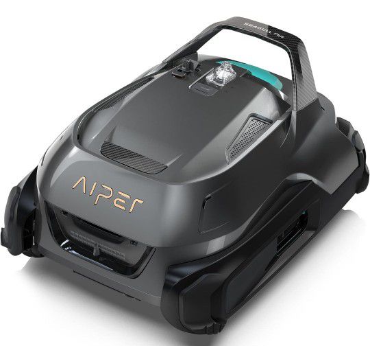 2023 Upgrade) AIPER Seagull Plus Cordless Pool Vacuum, Robotic Pool Cleaner Lasts 110 Min, Stronger Power Suction, LED Indicator, Ideal for Above/In-G