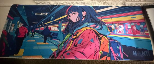 MANTI Anime Computer Desk Mat Extended Mouse Pad, Multicolor 30"x 12" new
