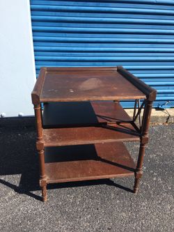 Antique Mersman Side Table 25 x 22 x 22 .