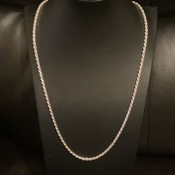 Brand New Sterling Silver Rope Chain