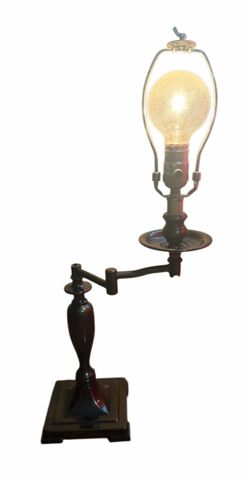 Vintage "Press" Adjustable Swing-Arm Student Desk Lamp – Dark Bronze Library Light