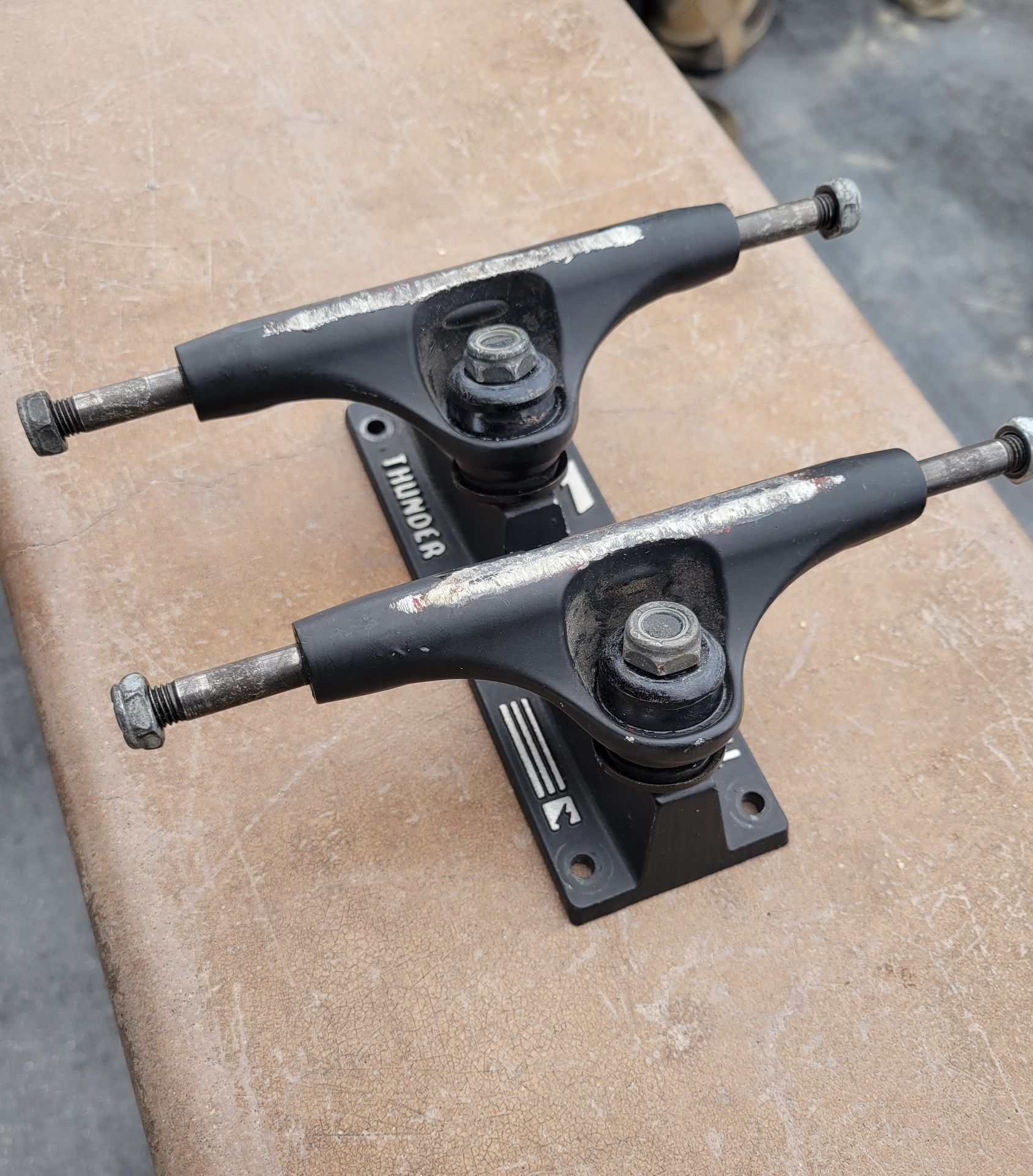 Thunder 145 Sonora Night Skateboard Trucks Matte Black Pair 