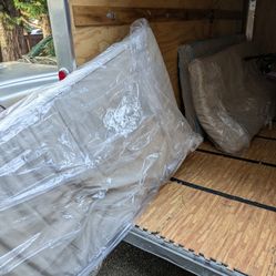 3 Mattresses w/Heavy-duty covers & 1 Bed Frame
