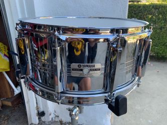 Yamaha SD-765MD 14" x 6,5" 10-Lug Seamless Steel Snare Drum 80s Vintage