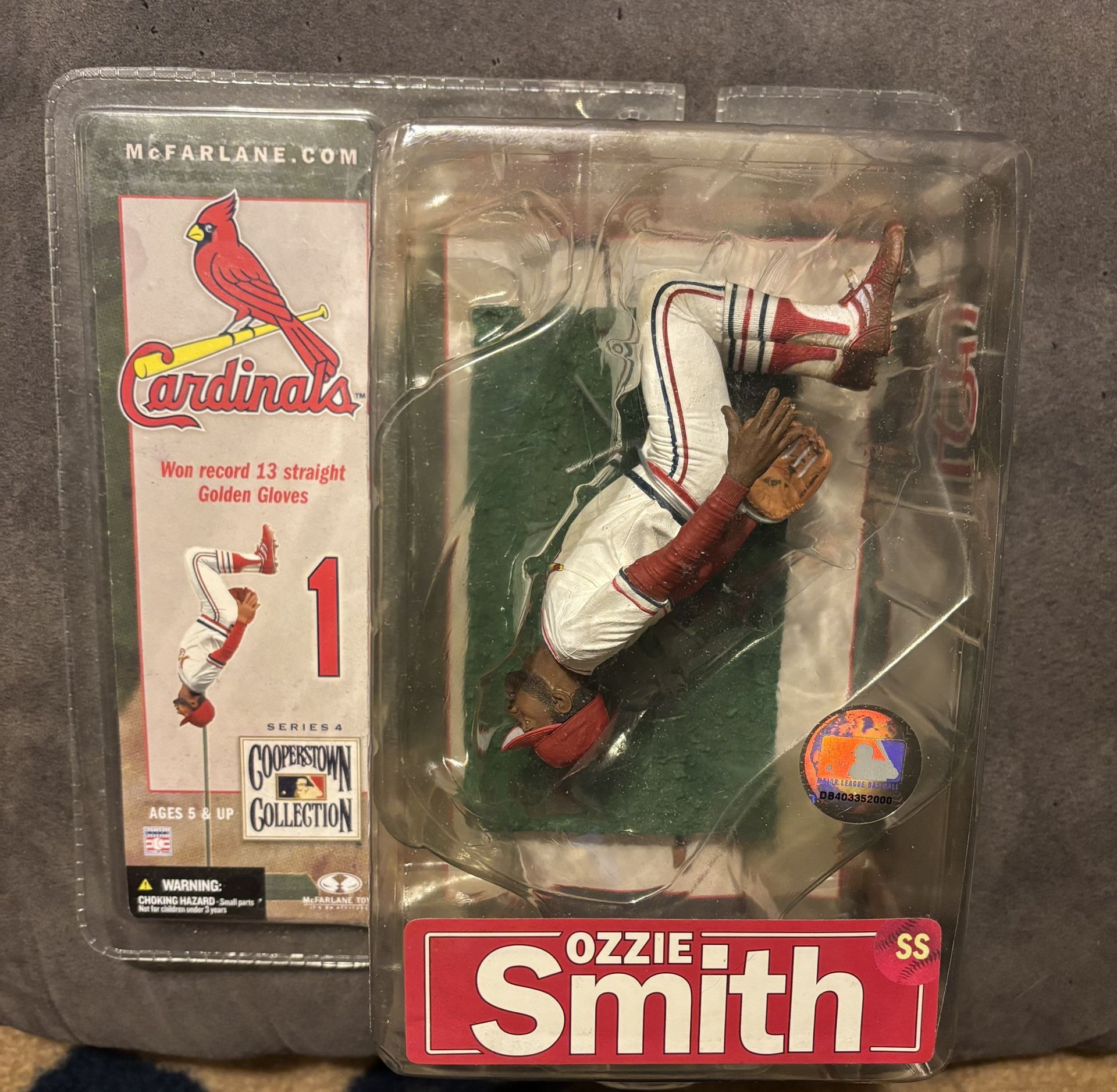 McFarlane Ozzie Smith Cardinals Figure Cooperstown Collection Series 4 Backflip