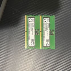 8GBx2 DDR5 5600B LAPTOP RAM WITH INSTALLATION 