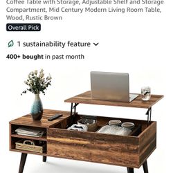 NEW! Lift Top Coffee Table for Living Room